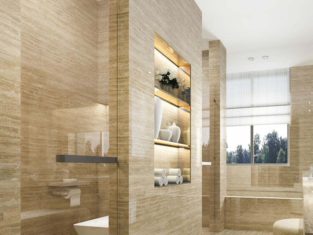 Marmer Travertine: Keunggulan, Karakteristik, dan Jenis-Jenisnya