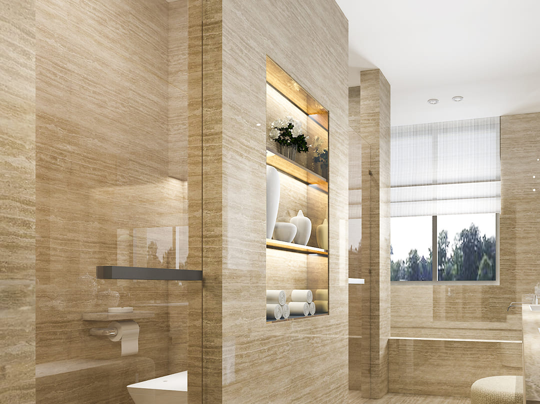 Marmer Travertine: Keunggulan, Karakteristik, dan Jenis-Jenisnya
