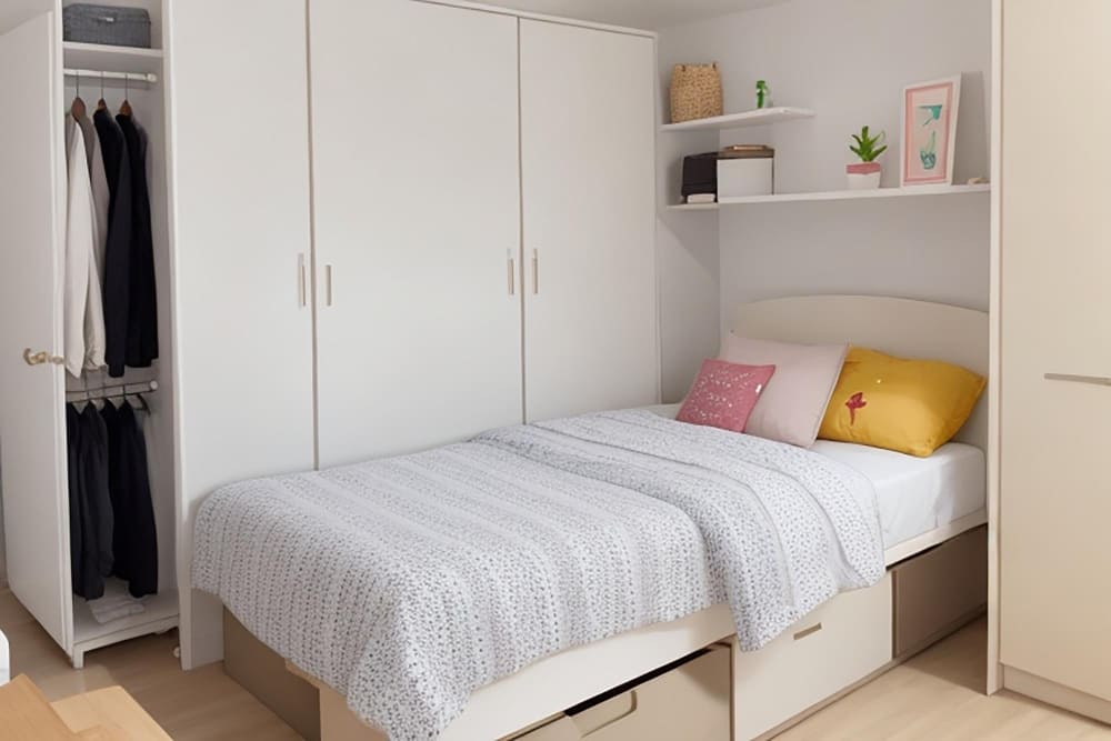 11 Ide Desain Lemari Pakaian untuk Kamar Sempit yang Minimalis